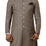 Classic Mink Brown Achkan for Men | Elegant Ethnic Wear | Jaipurio